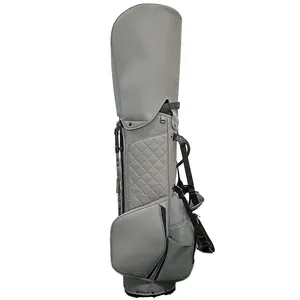 Groothandel Custom Design Luxe Lichtgewicht Waterdichte Pu Lederen Golfstandaard Tassen Voor Mannen En Vrouwen