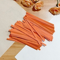 Attaches torsadées en fil métallique Fanxing, personnalisées, imprimées, colorées, en papier kraft, pour emballage de boulangerie, fleurs et cadeaux
