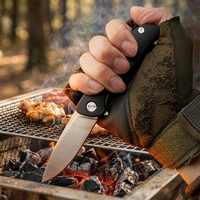 Pisau Lipat Saku Multifungsi EDC Berkualitas Tinggi Laris Manis dengan Bilah 440C Gagang G10 untuk Kegiatan Luar Ruangan dan Berkemah