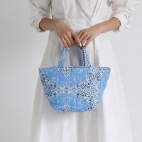 Sac fourre-tout matelassé à imprimé cachemire, doublure réversible à carreaux, sac à main zippé, bandoulière amovible et réglable, sac de voyage décontracté à porter en bandoulière