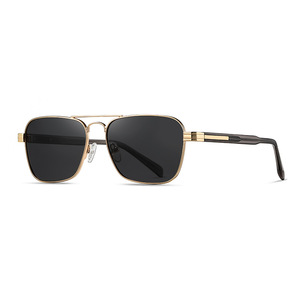 Lunettes de soleil Wanda pour homme, monture métallique S15223, protection UV400, verres ovales, style conduite et pêche - Product Image 5