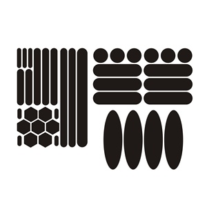 <span class=keywords><strong>Bande</strong></span> <span class=keywords><strong>réfléchissante</strong></span> triangulaire <span class=keywords><strong>autocollante</strong></span> noire haute visibilité pour casque de vélo, faible MOQ, autocollant réfléchissant pour vélo - Product Image 5