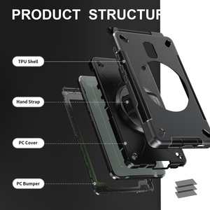 Funda Personalizable para <span class=keywords><strong>Tablet</strong></span> de <span class=keywords><strong>8</strong></span> Pulgadas, Resistente a Impactos, para <span class=keywords><strong>Samsung</strong></span> <span class=keywords><strong>Tab</strong></span> Active 3 T570 Active 5 X300 con Soporte Giratorio - Product Image 4