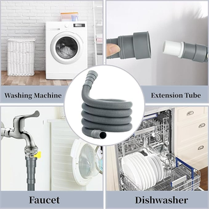 Tuyau d'extension flexible et durable pour machine à laver, écologique, épaissi, universel, pour tambour manuel et pulsateur, type à tirer - Product Image 2