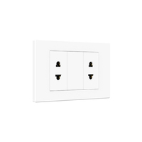 Hochspannungs-250-V-Wechselstrom-Steckdose aus Kunststoff mit Typ C/USB-Anschluss Schnell ladegerät ET1-und ET2-Buchse Italienischer Standard 80*120mm