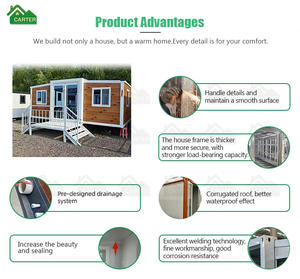 בתי מיכל פלדה קרטר 4 חדרי שינה בית מודולרי עיצוב מודרני עיצוב תעשייתי סגנון תעשייתי שימוש מחסן תעשייתי - Product Image 3