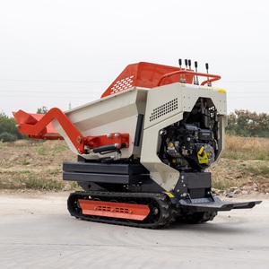 Minivolcadora de orugas autocargable a gasolina de 550 kg con bomba hidráulica y engranajes, ¡gran oferta! - Product Image 3