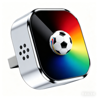 Adaptateur sans fil 2-en-1 CarPlay Android Auto USB 2026 au design football, Dongle CarPlay