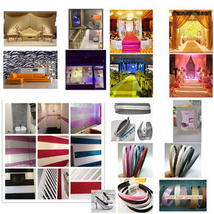 Papier peint en tissu à paillettes fines pour sac à chaussures décoratif mural cadre Photo en cuir à paillettes - Product Image 6