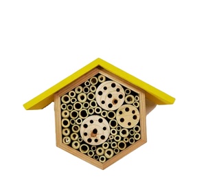 Eudr standardstop chất lượng chuyên nghiệp ống tre ống giấy bản địa Bee HIVE hình lục giác nhà ong bằng gỗ Mason Bee môi trường sống - Product Image 3