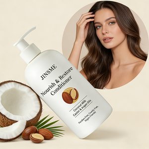 Acondicionador Capilar de Aceite de Coco de Marca Privada 330ml, Aceite de Ricino, Aceite de Argán, Protección del Color, Reparación para Cabello Seco y Normal, OEM ODM - Product Image 4