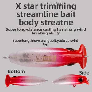 화이트 베이스 Bluegill <span class=keywords><strong>Crappie</strong></span> 낚시를위한 긴 주조를위한 미니 ABS 플라스틱 하드 미끼 느린 싱킹 미끼 - Product Image 3