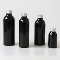 Flacon pompe pour brouillard cosmétique en aluminium, de 120ml, 150ml et 200ml, noir mat, livraison gratuite