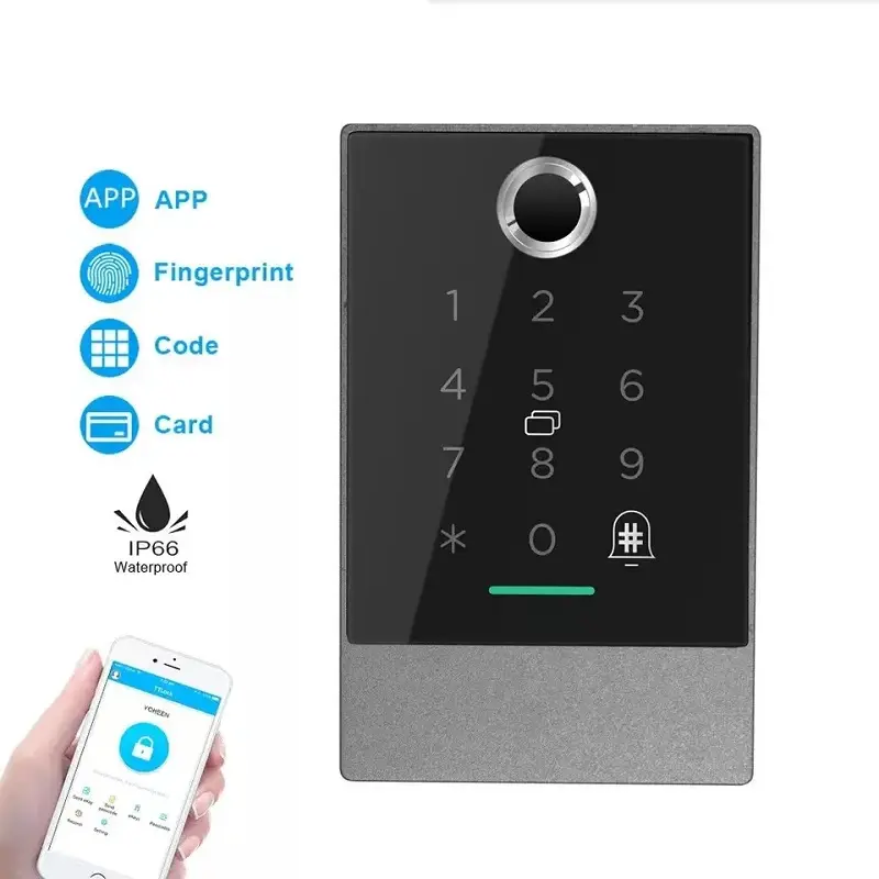 IP67 полупроводниковый водонепроницаемый отпечаток пальца TTLock управление через приложение BLE V4.0 приложение для смартфона контроль доступа с отпечатком пальца