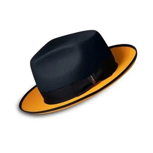 Sombrero Fedora Negro de Ala Ancha Unisex para Adultos, Sombrero Casual de Viaje para las Cuatro Estaciones, con Cinta y Cuerda Bordadas a Mano, Tallas S/M/L/XL/XXL - Product Image 2
