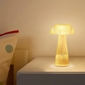 Modern Warm White Rgb Color <strong>Changing</strong> Switch Water Lamp Crystal Mushroom Jellyfish Light Battery Powered With PC Body for Room - Product Image 6