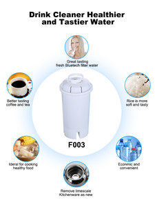 Cartouches de filtre à eau de remplacement en charbon actif de haute qualité, design classique pour pichet, pour usage domestique - Product Image 3