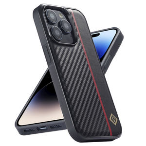 <span class=keywords><strong>Coque</strong></span> en fibre de carbone LCIMEEKE pour <span class=keywords><strong>iPhone</strong></span> 17 AIR 16e 16 15 14 13 12 <span class=keywords><strong>11</strong></span> Pro Max Plus XR XS Max 8 7, étui arrière souple en TPU et <span class=keywords><strong>cuir</strong></span> - Product Image 1