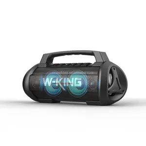 Amazon Hot Selling W-KING D10 portatile RGB Light Boombox altoparlante soundbox per notebook o mobile