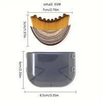 Cepillo Facial de Mármol Rosa para Drenaje Linfático, con Cerdas de Nylon, Herramienta de Esculpido de Mandíbula, Cepillado en Seco, Caja de Almacenamiento, Cuidado Facial Suave