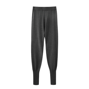 Leggings Termici da <span class=keywords><strong>Donna</strong></span> in 100% Lana a Vita Media, Morbidi e Caldi, Pantaloni Intimo Termico per Autunno e Inverno - Product Image 1