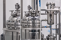 Équipement de récupération continue d'éthanol 50-500L, réacteur de décarboxylation en acier inoxydable avec condenseur, chauffage et refroidisseur