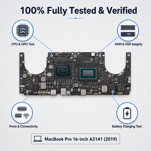Placa Base Original para <span class=keywords><strong>MacBook</strong></span> <span class=keywords><strong>Pro</strong></span> 16" A2141 2019, Placa Madre con 16G/32G de RAM, 512GB/<span class=keywords><strong>1TB</strong></span> SSD, iCloud Limpio, Probada - Product Image 4