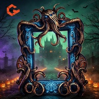 Nouveautés Accessoires d'Halloween Cadre Photo Gonflable pour Selfie Articles Promotionnels pour Fête Bar Festival Décoration