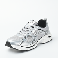 Baskets Chunky pour Hommes, Style Dad Shoes, Rétro à Plateforme, en Maille Respirante, à Lacets, Rehaussantes, Chaussures de Marche Décontractées