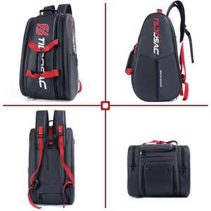 Versatile Sports Racket <b>Backpack</b> Large Capacity With Separate Shoe Pocket for Pickleball Tennis Badminton Sports Bag - Product Image 3