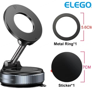 Soporte para Teléfono Móvil para Automóvil de Alta Tecnología Elegoal E-CW52, Soporte de Navegación Giratorio Universal de Aleación de Aluminio Negro, Comodidad y Conveniencia - Product Image 6