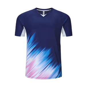 T-<span class=keywords><strong>shirt</strong></span> personnalisé de haute qualité, nouvelle marque, respirant, uniforme, t-<span class=keywords><strong>shirt</strong></span> de <span class=keywords><strong>badminton</strong></span> <span class=keywords><strong>pas</strong></span> <span class=keywords><strong>cher</strong></span> pour hommes - Product Image 4