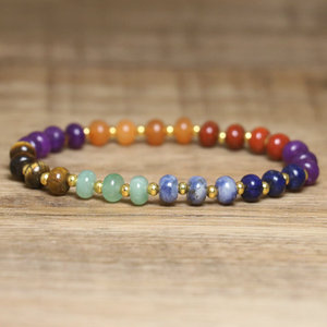 7-Round Energy <b>Healing</b> Beaded <b>Bracelet</b>, Adjustable Women's <b>Bracelet</b>, Wholesale Jewelry - Product Image 5