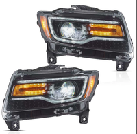 Phares LED modifiés pour Jeep Grand Cherokee 11-13, avec clignotants dynamiques