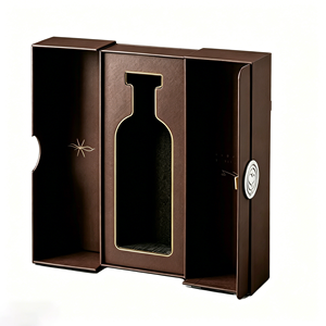 Custom Matt Lamination Recyclable Beverage <b>Paper</b> <b>Box</b> Printing Logo Double Door Personalized Inlay Luxury Wine Gift <b>Box</b> Packaging - Product Image 1