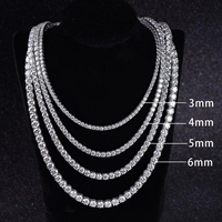 XG 100% passe diamant test argent avec VVS moissanite diamant tennis collier/bracelet chaîne pour bijoux fins