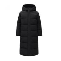 Veste rembourrée à capuche unisexe extra-longue, taille plus, doublure en graphène, coupe ample, 100% polyester, parka d'hiver, M-4XL, en stock