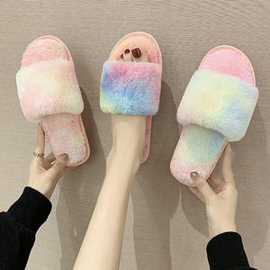 Pantuflas de Invierno Cálidas y Suaves con Punta Abierta, Antideslizantes, de Felpa, para Mujer, Venta al Por Mayor - Product Image 2