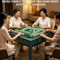 Table de Mahjong Électrique Automatique 36* avec Pieds en Acier Inoxydable, Design Minimaliste Moderne pour 4 Joueurs, Table de Jeu à Mélange Rapide