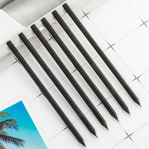 Fornitore di Cancelleria, Set Professionale di Matite in Grafite Nere Rotonde HB con Logo Personalizzato Stampato - Product Image 4