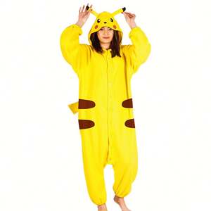 Combinaison une pièce pour <span class=keywords><strong>adulte</strong></span> <span class=keywords><strong>Pikachu</strong></span> Cartoon Anime Costume pour jeu de rôle Halloween Stage Carnavals Theme Parties - Product Image 1