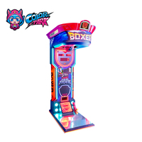 Colorful Park MMA Machine de boxe à monnayeur, Testeur électronique de force de frappe, Machine de jeu d'arcade sportive ultime Big Punch