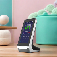 Moniteur de qualité de l'air multifonctionnel à écran LCD 6 en 1, détection du bruit de bureau, détecteur de qualité de l'air, capteur laser PM2.5, détecteur, sonomètre 30-130 dBA