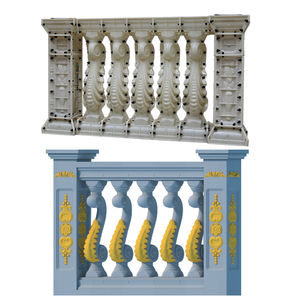 Nuovo design decorativo in calcestruzzo balaustra stampi a mano binario recinzione palo balaustra barriera vaso riutilizzabile balcone plastica stampi - Product Image 4