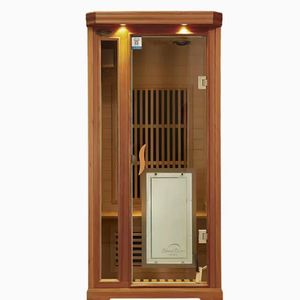 حارس صحي 1 شخص الأشعة تحت الحمراء البعيدة الارز غرفة ساونا مع ويندوز ترانسوم لوحة التحكم الكمبيوتر 5 سنوات الضمان - Product Image 2