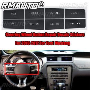 Autocollants pour Ford Mustang 2011 2012, autocollants pour boutons de commande du volant, autocollants de réparation - Product Image 1
