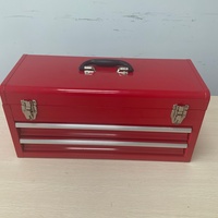 Coffre à outils professionnel portable, étanche, à 3 tiroirs, en acier avec revêtement en poudre, avec conception anti-poussière pour le rangement en atelier