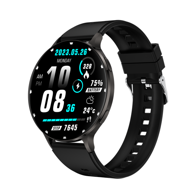 Round Screen Amoled Ultra-Thin Ip68 Deep Waterproof Bt Call 24 Hours Heart Rate Monitoring Sleep Gx03 Smart Watch for Men Women