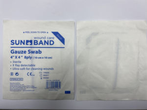 Cotonetes cirúrgicos detecáveis de gaze 100% algodão com almofadas de gaze de raios <span class=keywords><strong>X</strong></span> - Product Image 3
