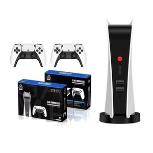 Stick de jeu TV compact M5, sortie HDMI haute définition, lecteur rétro, manettes de jeu doubles 2.4G incluses, émulateurs intégrés, version usine - Product Image 1